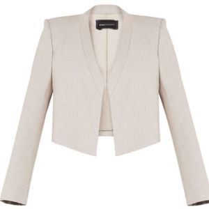 BCBGMaxAzria Arthur Cropped Blazer in Gravel